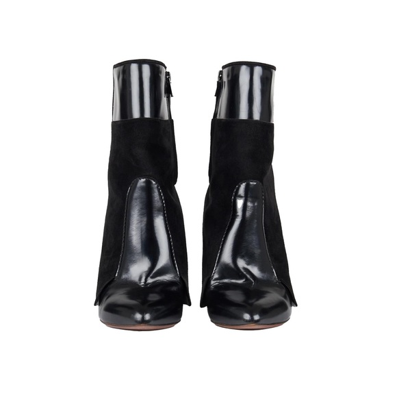 Givenchy Suede and Patent Leather Ankle Boots Black - Picture 4 of 10